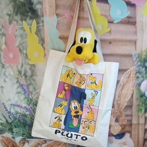 🛝 Disney Plush-Pluto Canvas Tote